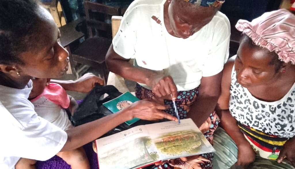 Adults learning together