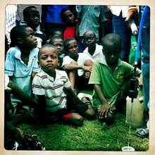 kids waiting for more clean water