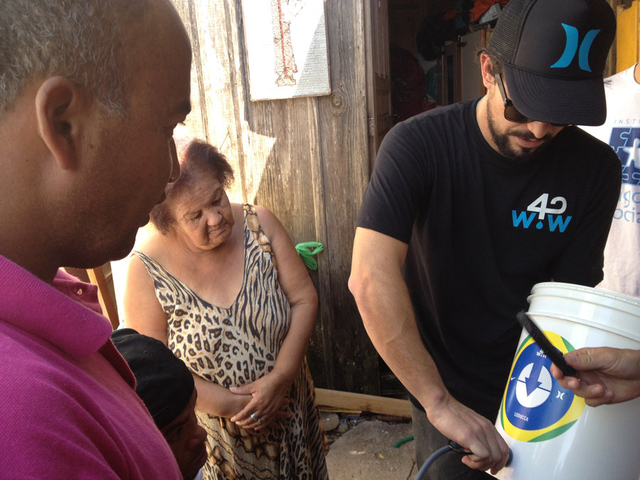 Brazilians helping their own