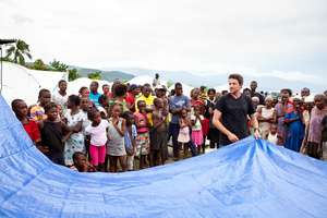 Demonstration of Rainwater Harvesting Tarp