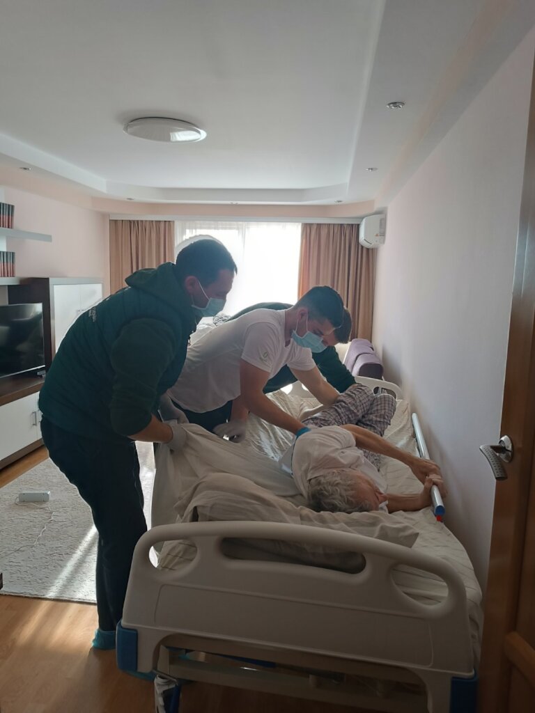 Mihai working with team