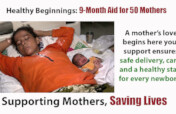 Healthy Beginnings: 9-Month Aid for 50Mothers