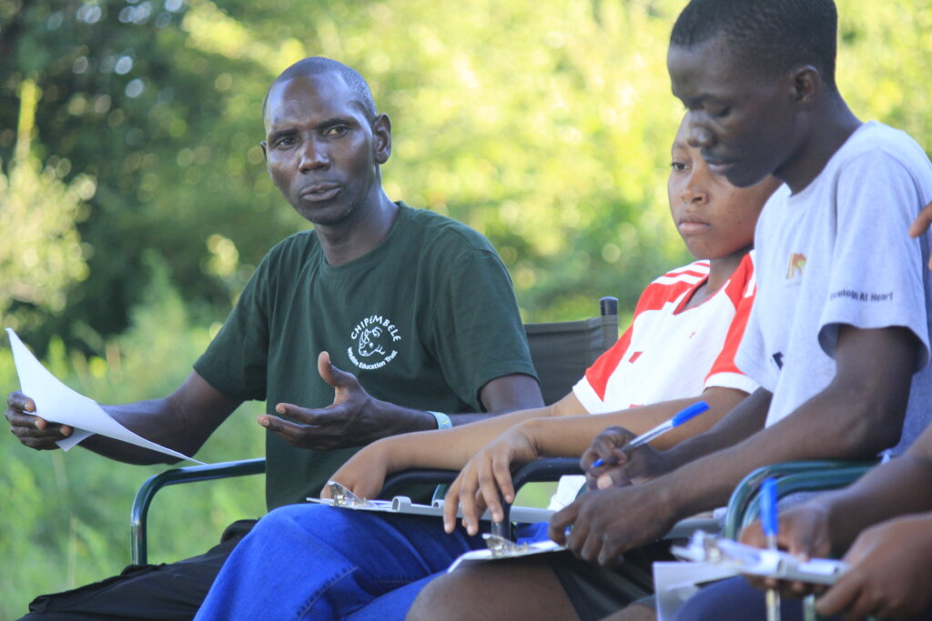 Students Learning during Overnight Camping trip