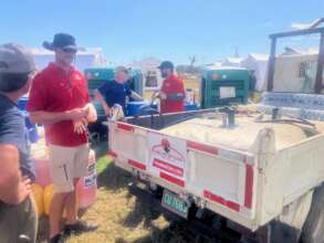 FRF fueling the Black River Field Hospital.