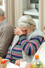 Tears of emotion during a shared Christmas Eve