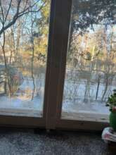 Frost on the inside of the window