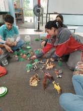 Team from Ecuador working on their project