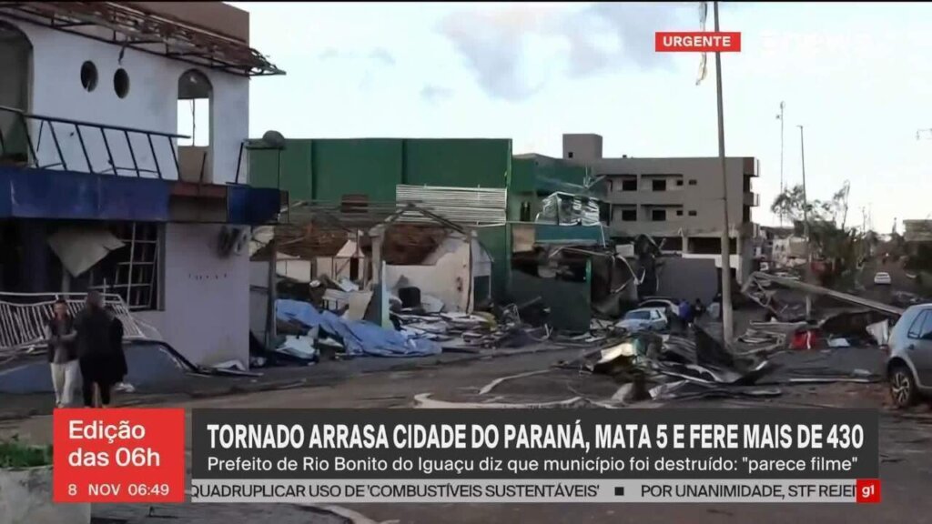 Tornado in Rio Bonito do Iguacu, Emergency Support