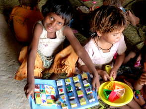 Children playing in the CFS
