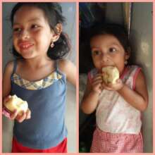 Our first fresh apples!