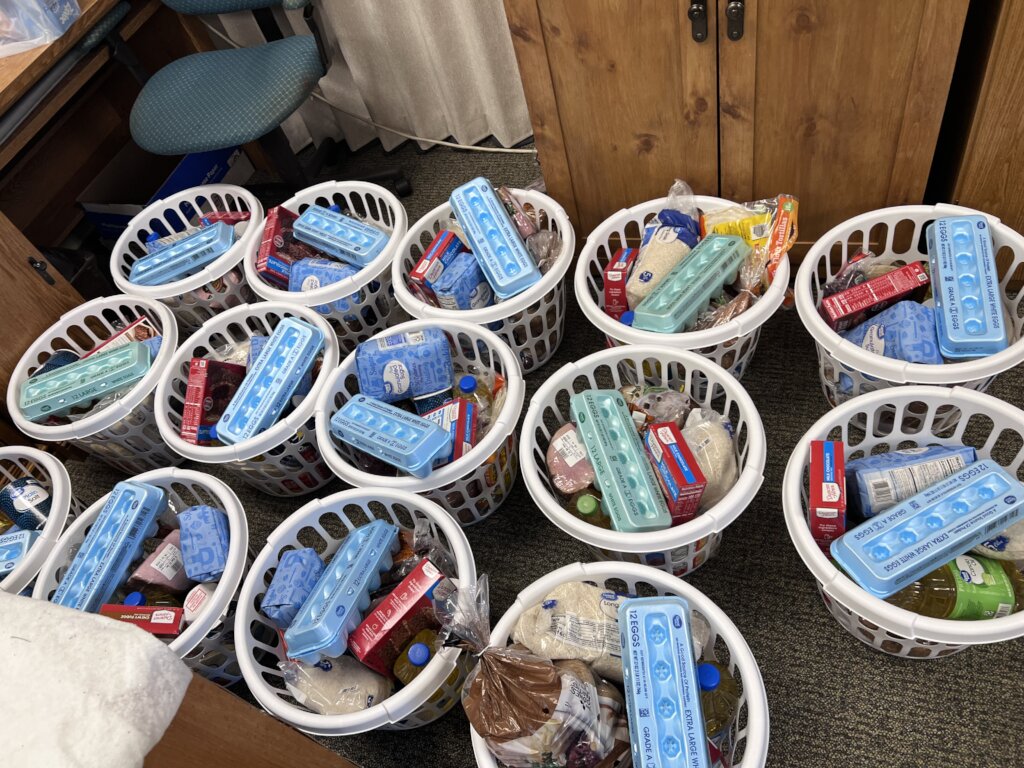 Christmas Food Baskets for 50 Immigrant Families