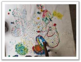 Collaborative art piece: The Tree of Rights