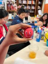 One small painted egg, one big smile