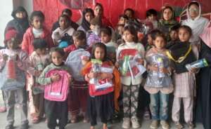 Distribution of Christmas gifts