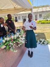 At her form IV graduation Nov 2025