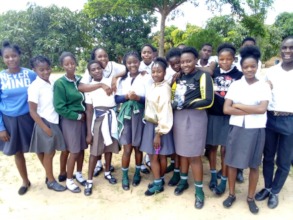 Pupils starting grade 10 at Mabwize Secondary