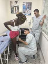 Lina taking the next step in her rehabilitation