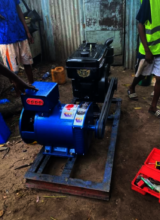 24 HP engine and 24 kVA generator for water pump