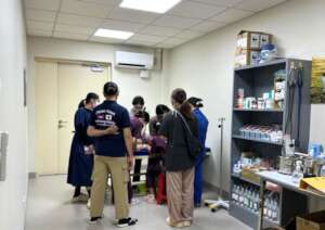 At the soft opening of outpatient services