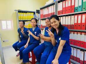 Cambodian administrative staff