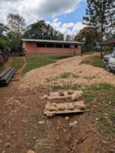 The community meeting hall and property and well