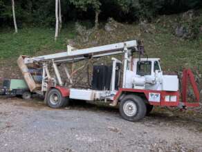The well-drilling rig