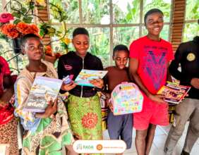 Bamenda orphans receives new learning materials