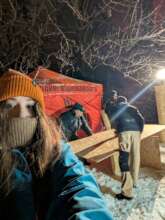 Working through winter cold and power cuts