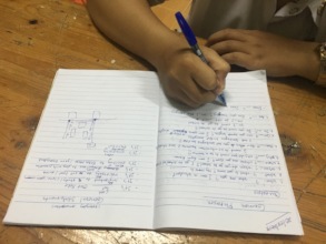 CLC Students Learn English During a Night Class