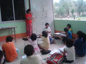 CLC children from the local village working hard!