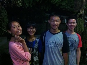 Nin with some of her CLC classmates