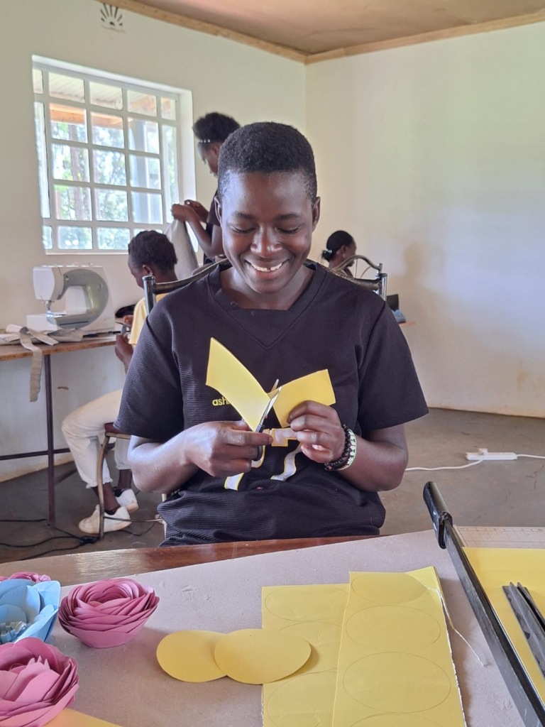 dorcas in a creative class session