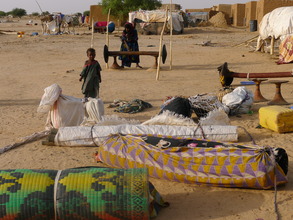The village of Foudouk with ceremonial beds