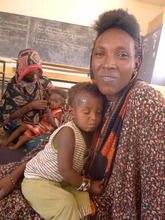 Halima Orte, Pres. of Barka Cooperative & her son