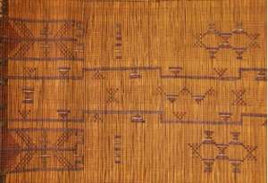 Tekurut decorative reed stick mat