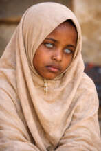 Hawa, - visually impaired child