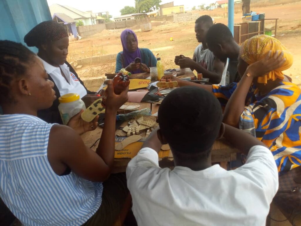 Trainees undergoing hands-on training