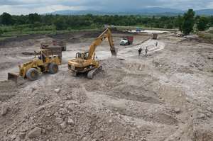 Leveling the future hospital site