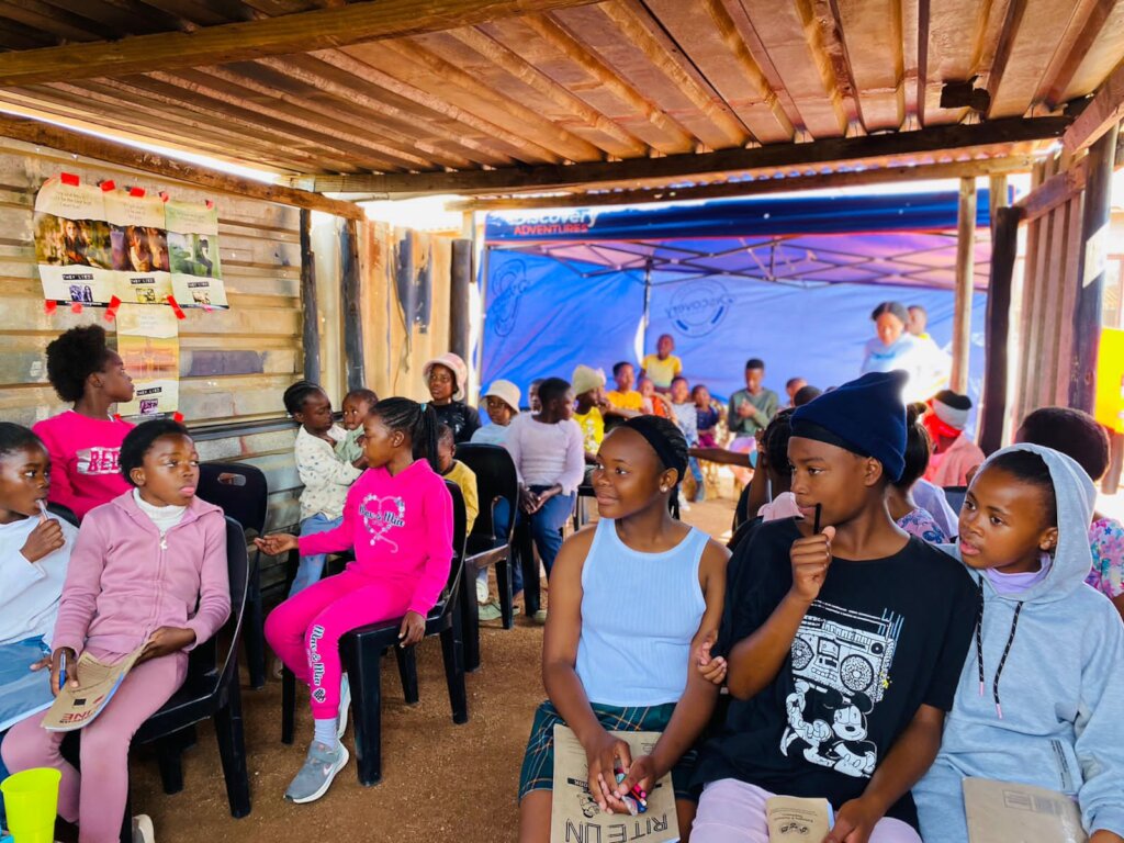 Sensitize a child about the danger of drugs