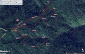 Monitoring area and equipment deployment map