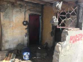 Destroyed houses by sea advance