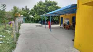 One of the buildings provided by local community