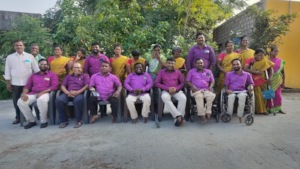 Local staff team and Carers Worldwide Director