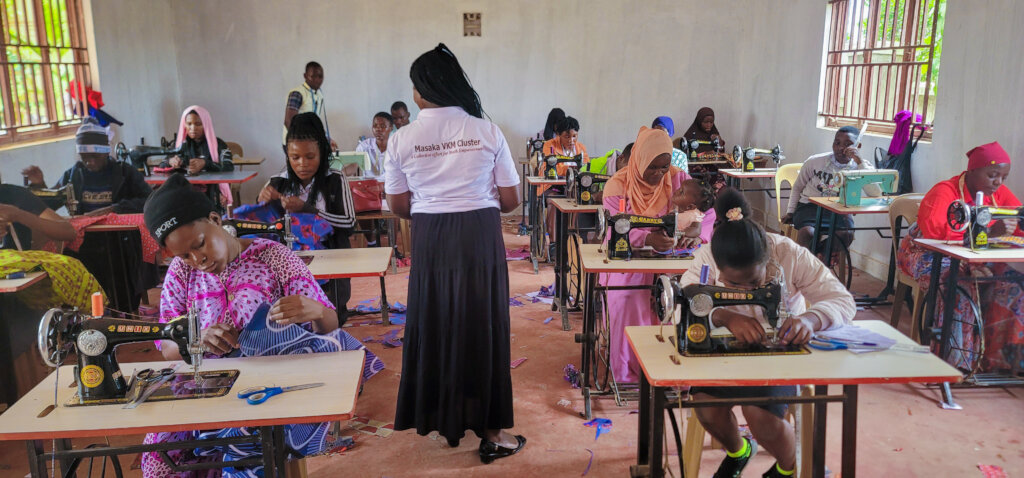 Empowering Girls: Tailoring Skills in Action