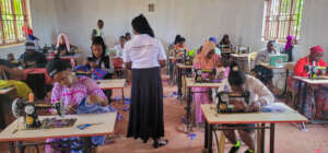 Empowering Girls: Tailoring Skills in Action