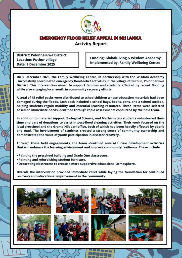 Emergency Flood Relief Appeal - Sri Lanka