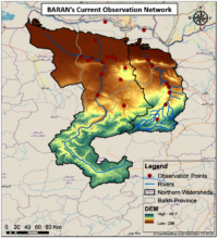 Current rainfall monitoring network in Balkh
