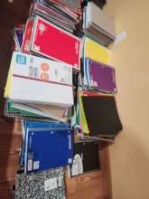 Notebooks and Folders Ready for Schools