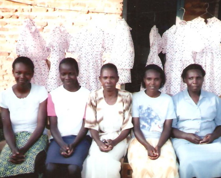Women with handmade clothes