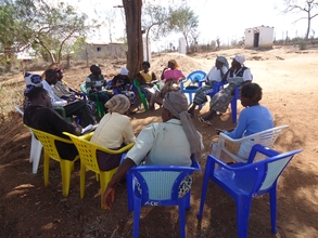 Jemimah's project-women's group discussing project